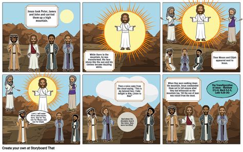 The Transfiguration Of Jesus Storyboard By 41f86ed3