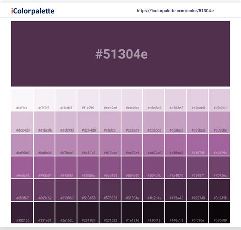 Pantone 19 3218 Tcx Plum Purple Color Hex Color Code 51304e