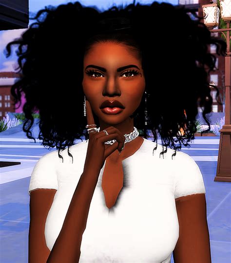 Pontytail Sims 4 Cc Hair Black Girl