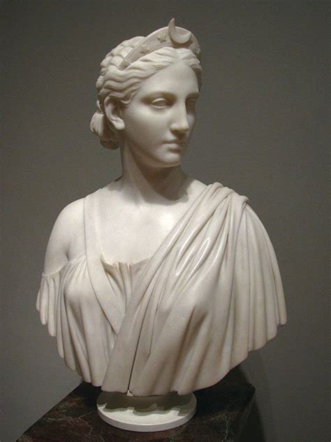 Artemis Sculpture Diana Bust Ancient Greek Goddess Of Hunt Statue