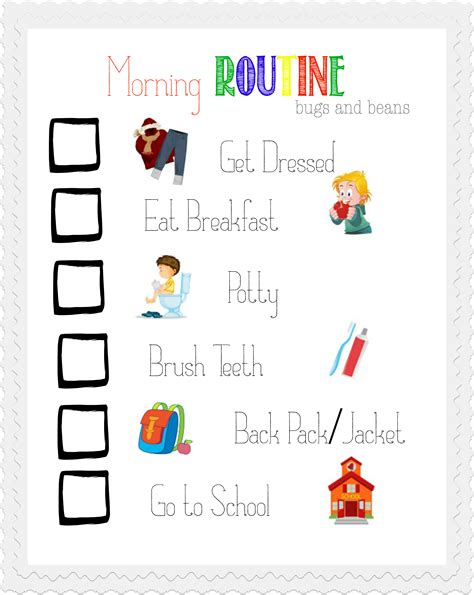 Printable Daily Routine Charts Adults Free Printable Download