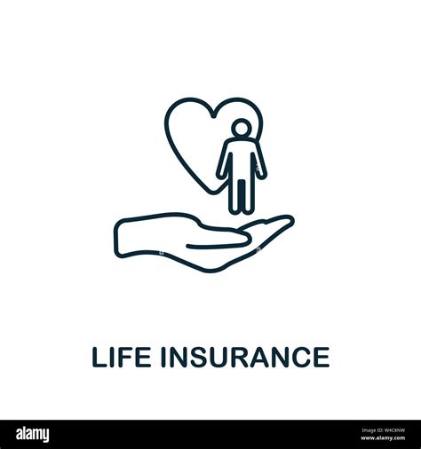 Life Insurance Outline Icon Thin Line Style Icons From Insurance Icons