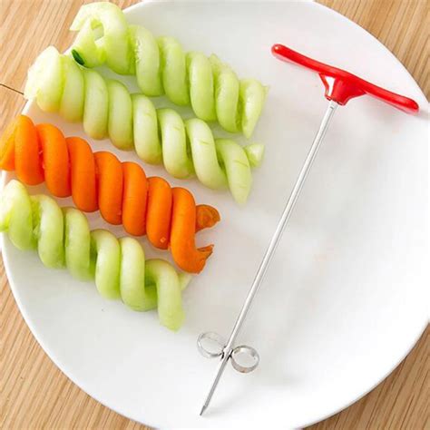 Easy Spiral Screw Slicer Cutter Spiralizer Potato Carrot Cucumber Salad