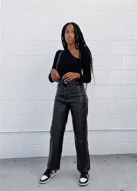 19 chic leather pants outfit ideas that prove you need a pair