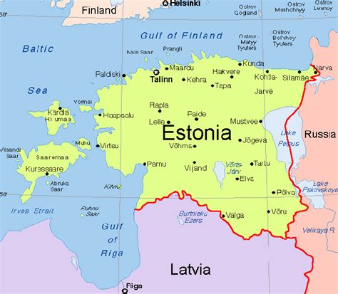 Estonia map and satellite image. About Estonia