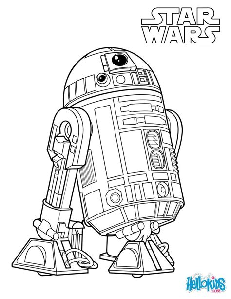 R2-d2 coloring pages - Hellokids.com