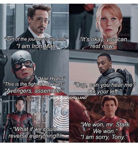 Avengers Endgame Quotes Superhéroes Heroe
