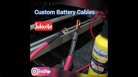 How To Make Your Own Custom Battery Cables Youtube