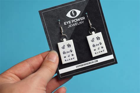 Allen Eye Chart Earrings Eye Power Kids Wear
