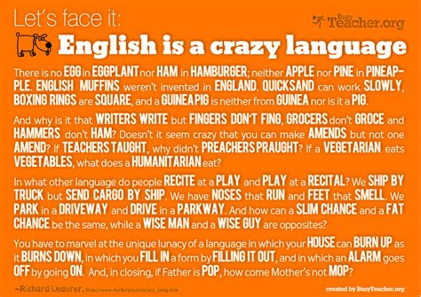 English Is A Crazy Language: Poster