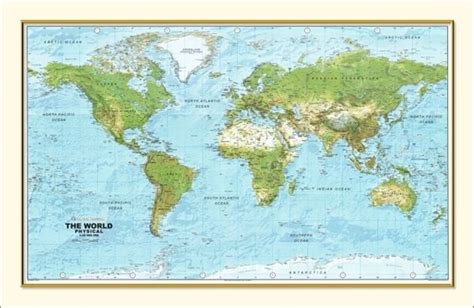 Global Mapping Physical World Framed Map 1 To 40 Millionframed Maps