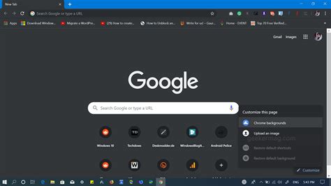 It also increases the speed of my online navigation open a new tab, navigate to the desired web site, and then copy the url in the address bar. How to Set Custom Backgrounds in Chrome New Tab Page