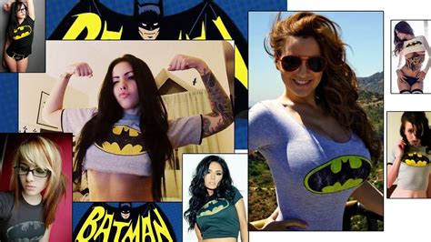 Hottest Girls In Batman Shirts Youtube