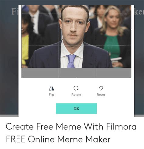 Fi Ker Flip Rotate Reset Ok Create Free Meme With Filmora Free Online