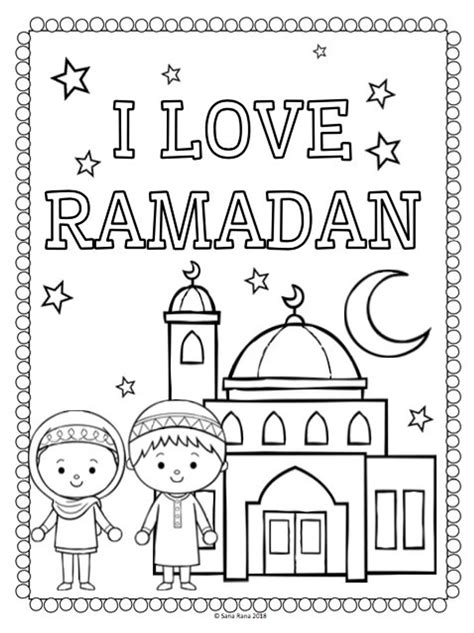 Gambar Mewarnai Ramadhan Ramadan Ramadan Kids Love Coloring Pages Riset