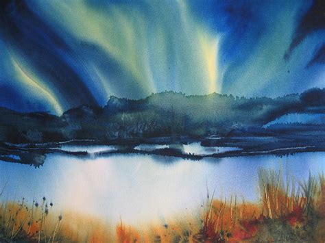 At artranked.com find thousands of paintings categorized into thousands of categories. Dance Of Aurora Borealis Painting by Madelaine Alter