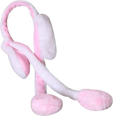Toyvian Moving Rabbit Ears Headband Cute Hair Loop Plush Bunny Headwear