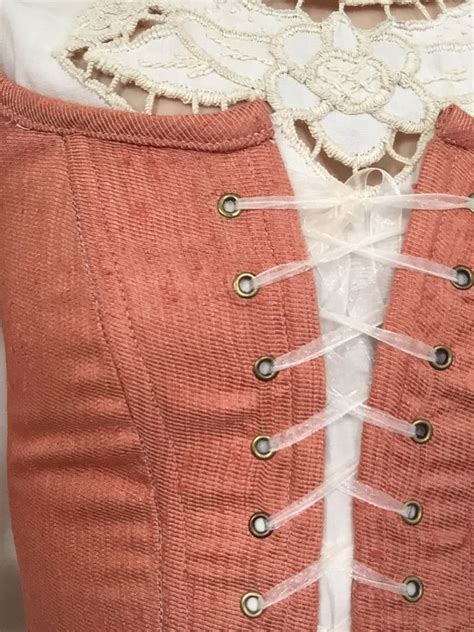 Peasant Bodice Renaissance Corset In Rosegold With Adjustable Etsy