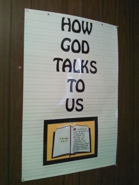 Ask god to give you a genuine love for them. Children's Bible Lessons: Lesson - How Does God Talk To Us?