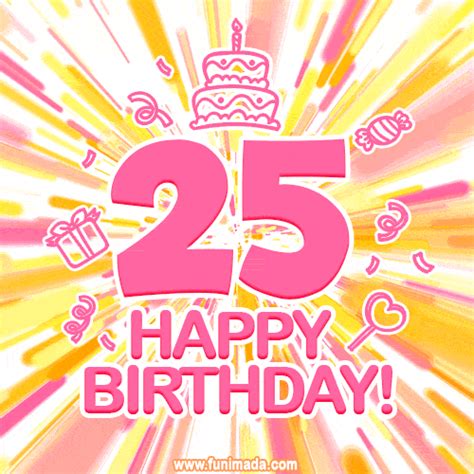 Happy 25th Birthday Animated S Download On