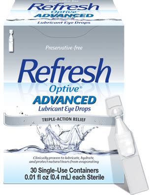 Refresh Optive Advanced Preservative-Free for Triple Action Relief | Refresh Brand - Allergan