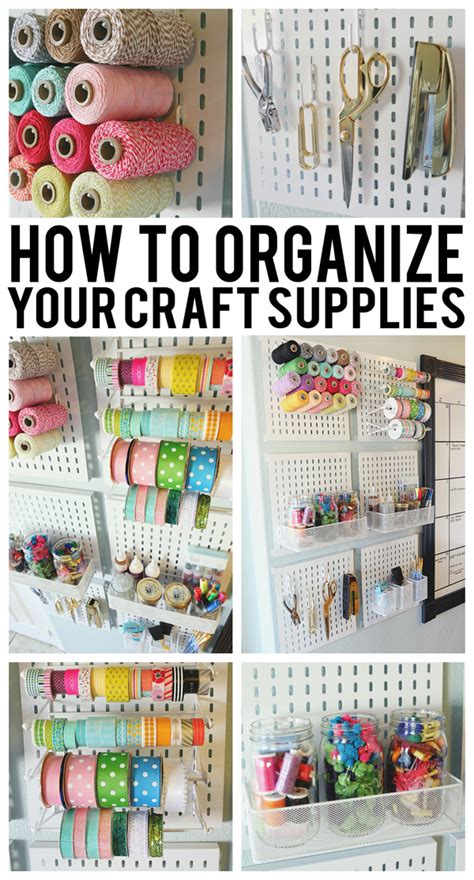 How To Organize Your Craft Supplies Eighteen25