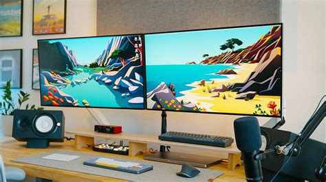 Ultimate Desk Setup With Dual Monitors Perfect For Working From Home