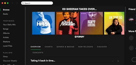 The First 13 Tracks Of Spotify Uk Top 50 Are By Ed Sheeran R
