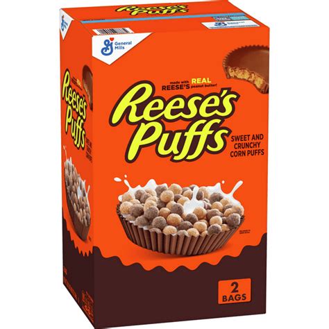 Reeses Puffs Cereal Chocolate Peanut Butter With Whole Grain 495