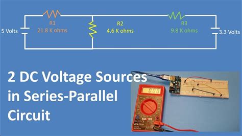 2 dc voltage source series parallel resistor circuit find currents and voltages problem