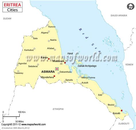 In the un scheme of geographic regions, 20 territories constitute eastern africa: map of eritrea cities - Google Search (With images) | Map, City, City map