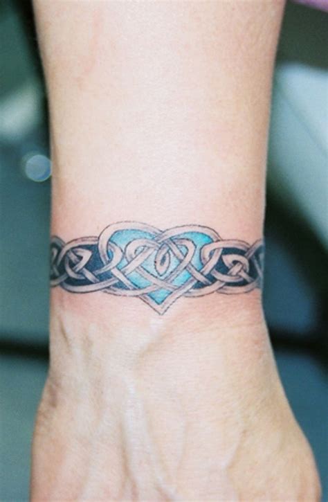 Celtic Wrist Band With Heart Tattoo Celtic Tattoo For Women Tribal