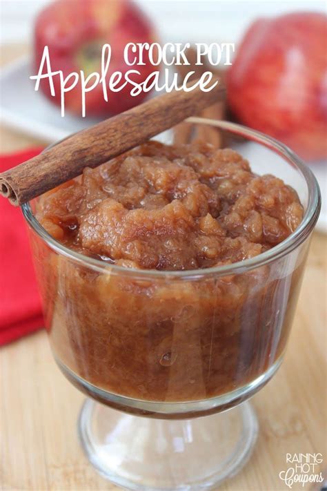 You don't need a ton of ingredients to make this delicious apple crisp! Crock Pot Applesauce | Recipe | Recipes, Crockpot ...