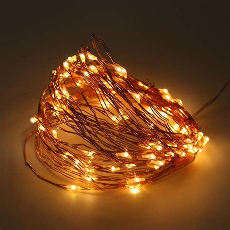 Solar Powered Warm White 10m 100led Copper Wire Outdoor String Fairy