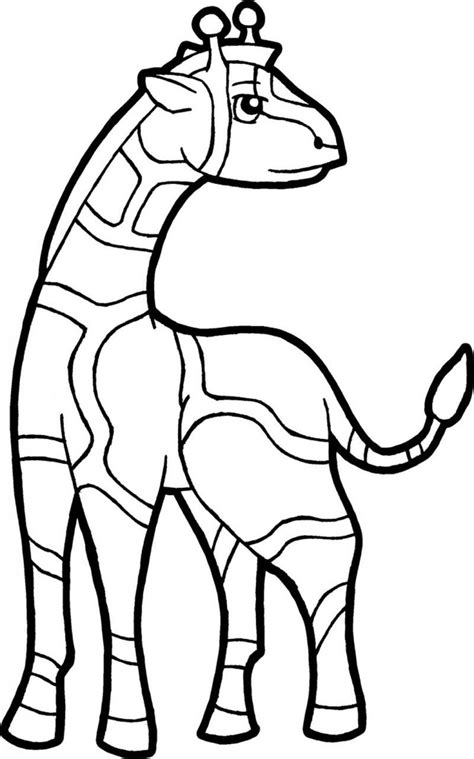 Download Cute Giraffe Coloring Pages (PDF Printable) - Free Coloring Sheets | Cartoon coloring pages ...