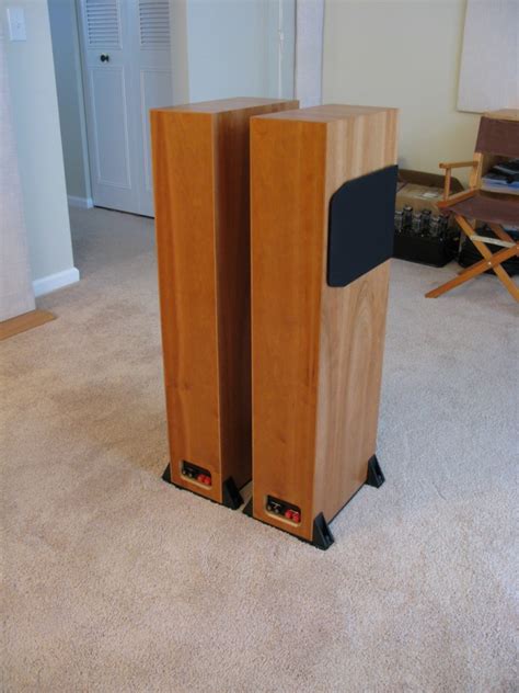 Rega Research Rs 7 Cherry 3 Way Transmission Line Speakers Audio