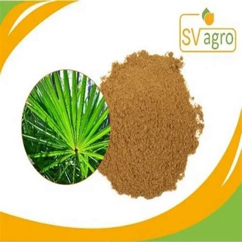 Sv Agrofood Brown Saw Palmetto Extract Powder Packaging Type Hdpe Drum Packaging Size Kg