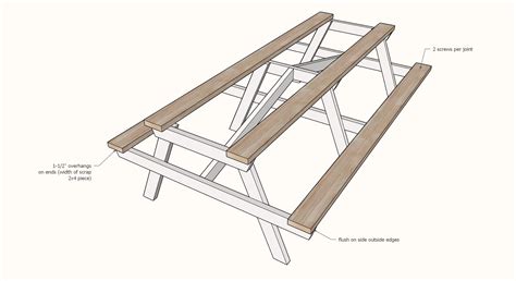 Long Picnic Table Ana White