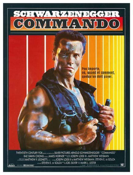 Commando 1985 Cesp Tt0088944 Actor Arnold Schwarzenegger
