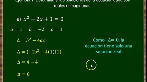 Ecuaciones Cuadraticas Que Es El Discriminante Matematicas Modernas