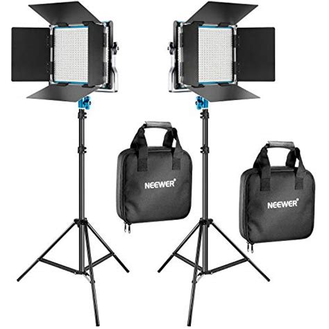Neewer 2 Packs 660 Led Video Light And Stand Photography Lighting Kit