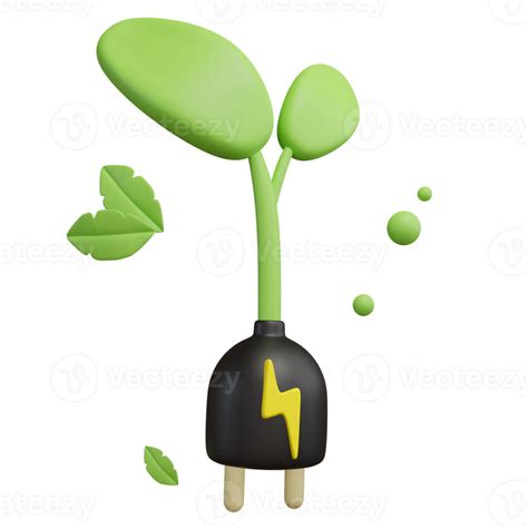 Biomass Energy 3d Green Energy Icon 26797639 Png