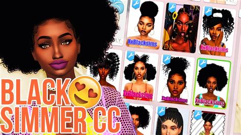 Sims 4 Cc Custom Content Hairstyle Black Simmer African American Vrogue