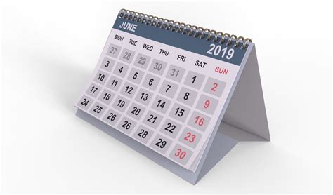 Desk Calendar 3d Model Cgtrader