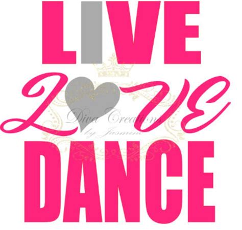 Live Love Dance SVG Vinyl download ready to cut | Etsy