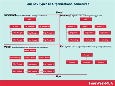 Tipos De Estructuras Organizativas Fourweekmba Emprendimiento Virtual