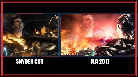 Snyder Cut Vs Justice League Del 2017 Comparación De Escenas Youtube