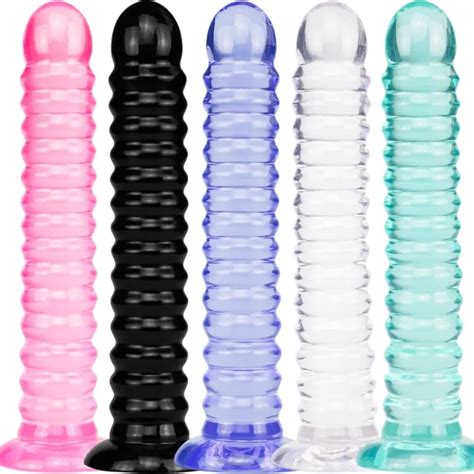 6 Style Jelly Anal Dildo With Suction Cup Huge Dildos Sex Toys For