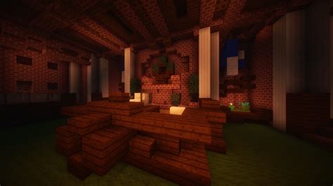 Rustic wooden chair carved out of tree. Courthouse Minecraft Map