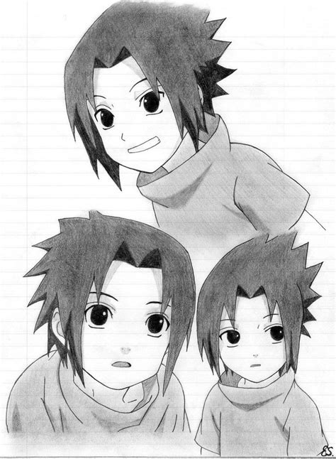 Young Sasuke By Erinehmazing On Deviantart Naruto Sketch Naruto